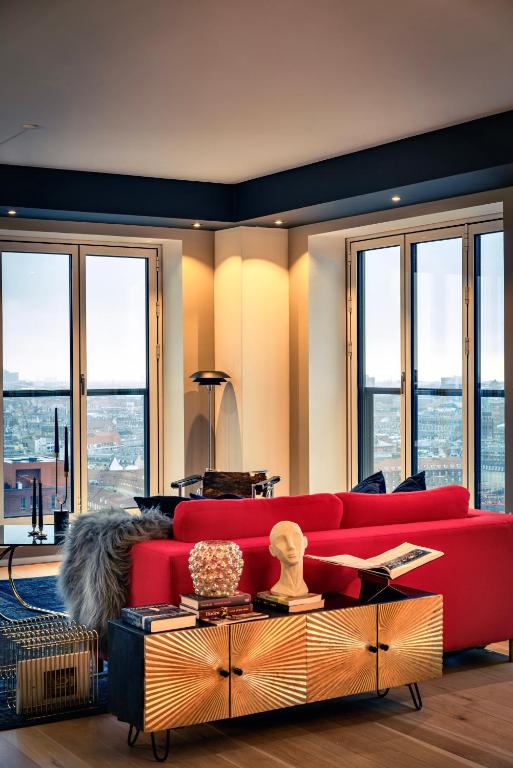 Posezení v ubytování Bohr Apartment Copenhagen