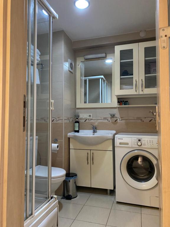 Koupelna v ubytování Taksim House Suites