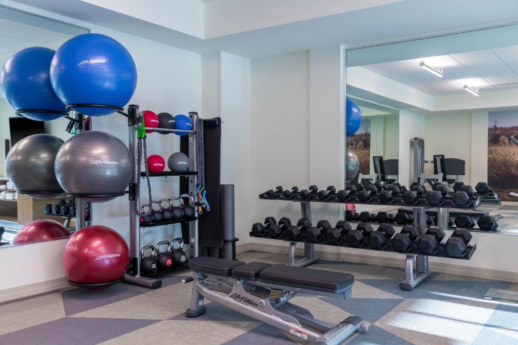 Fitness centrum a/nebo fitness zařízení v ubytování Element Dallas Richardson