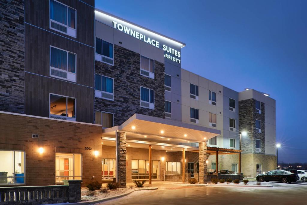 a rendering of the front of a hotel at TownePlace Suites by Marriott Jackson in Jackson