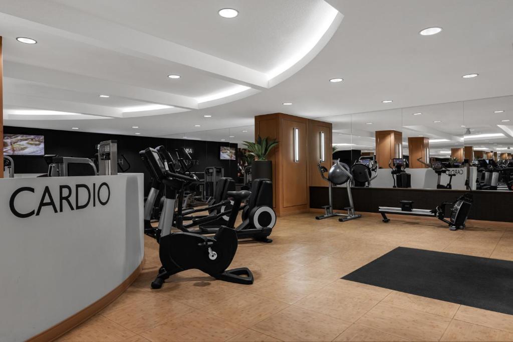 Das Fitnesscenter und&#47;oder die Fitnesseinrichtungen in der Unterkunft Marriott&#39;s Grand Chateau