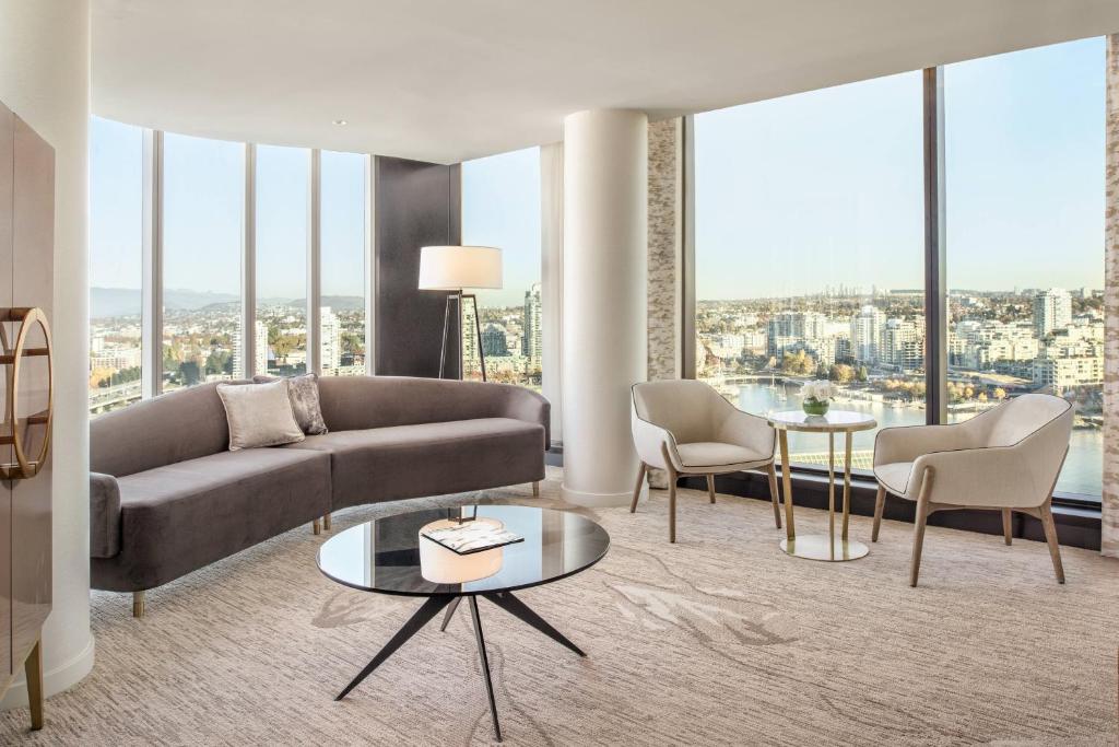 Posezení v ubytování JW Marriott Parq Vancouver