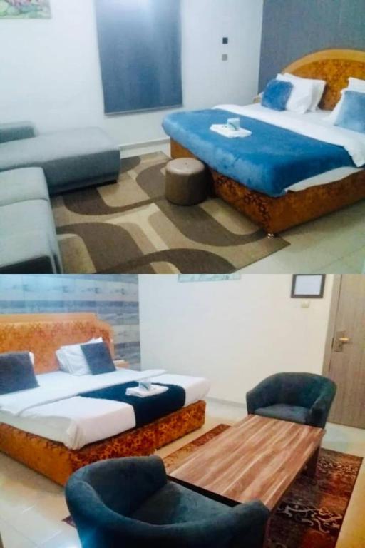 Postel nebo postele na pokoji v ubytování Ne-yo hotel & rv lodges