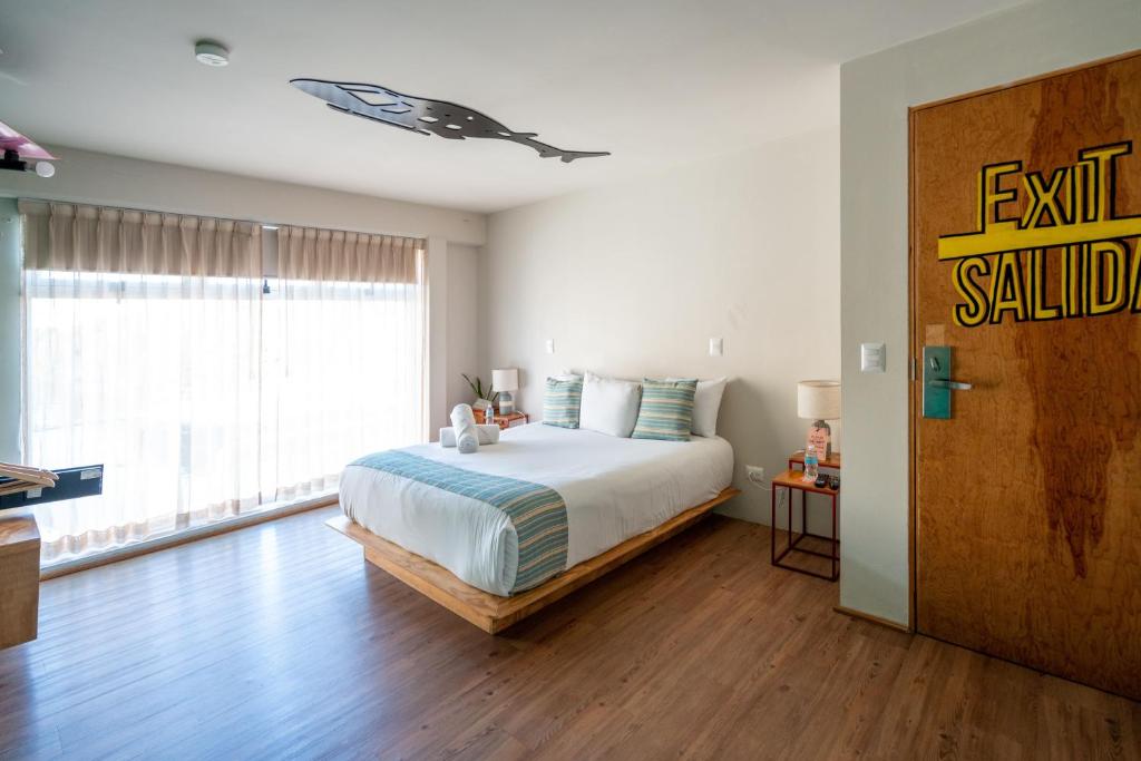 Cama o camas de una habitación en Mayan Monkey Cancun - Social Hotel