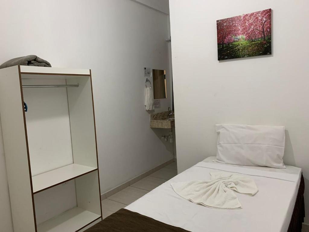 Postel nebo postele na pokoji v ubytování Hotel Alelos - Ituaçu Bahia