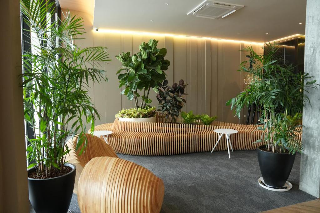 Posezení v ubytování Roxy Hotel Aiman