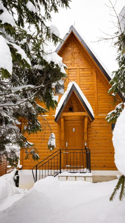ZlatAir Eco Chalet v zimě