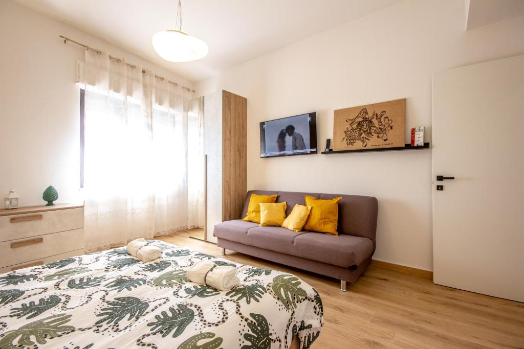 Postel nebo postele na pokoji v ubytování Casa Leonida