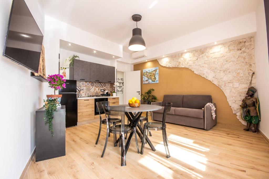 Kuchyň nebo kuchyňský kout v ubytování Casa Leonida