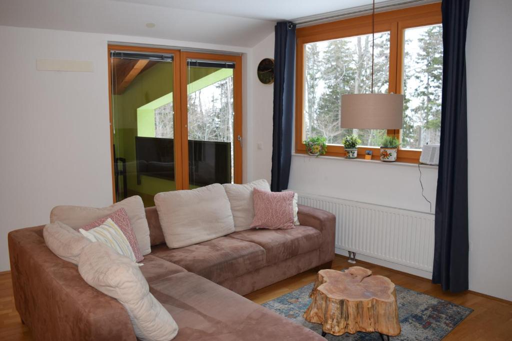 Posezení v ubytování Apartment Alpina