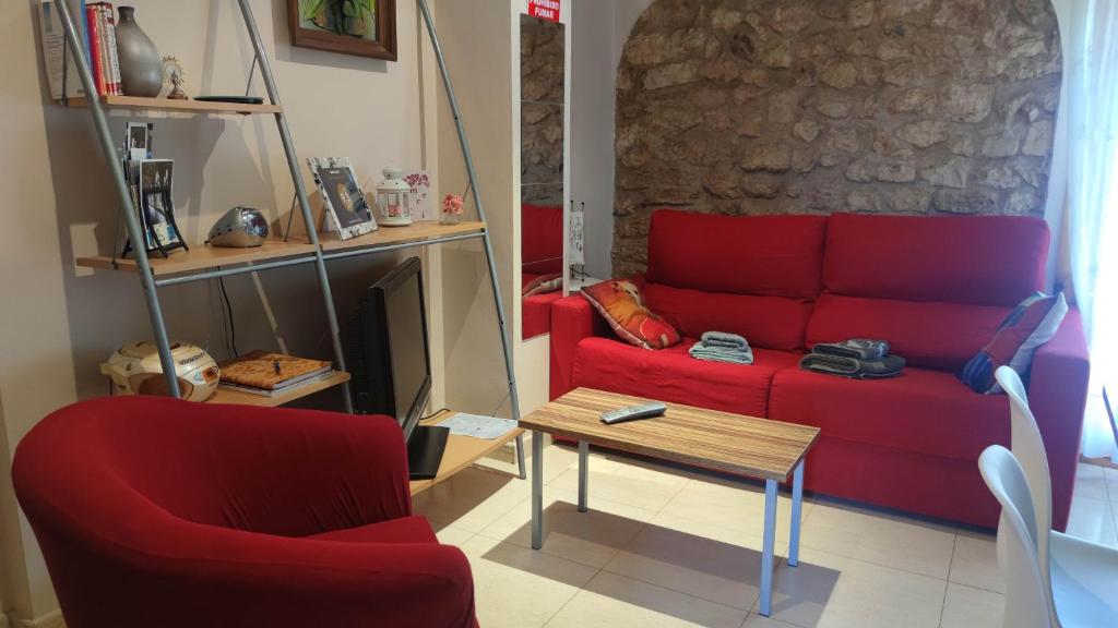 A seating area at apartemento rural