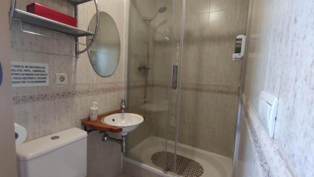 A bathroom at apartemento rural