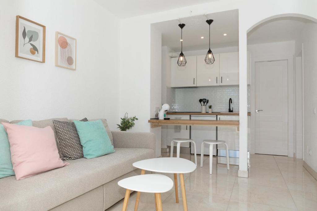 Kuchyň nebo kuchyňský kout v ubytování Naia House Lanzarote