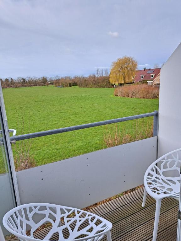 Balkón nebo terasa v ubytování Seehotel Oostkapelle