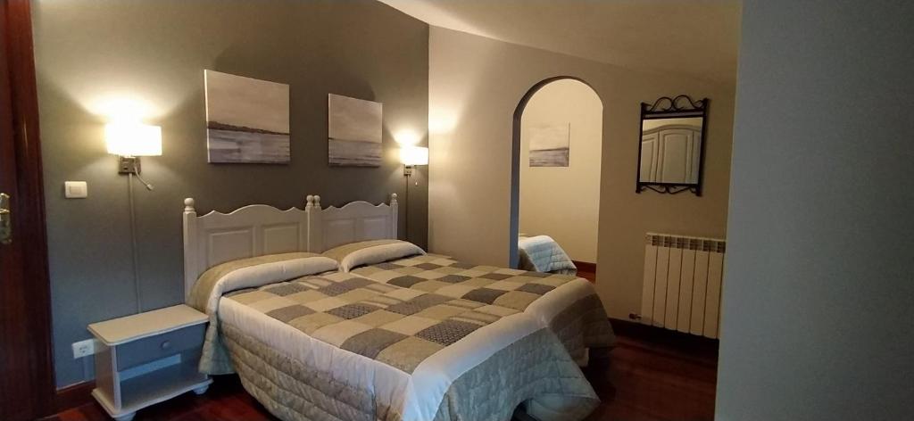 Cama o camas de una habitación en Casa Rural Haitzetxea