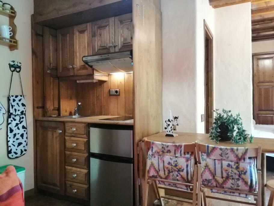 Kuchyňa alebo kuchynka v ubytovaní Estudio con chimenea Cosmos 3