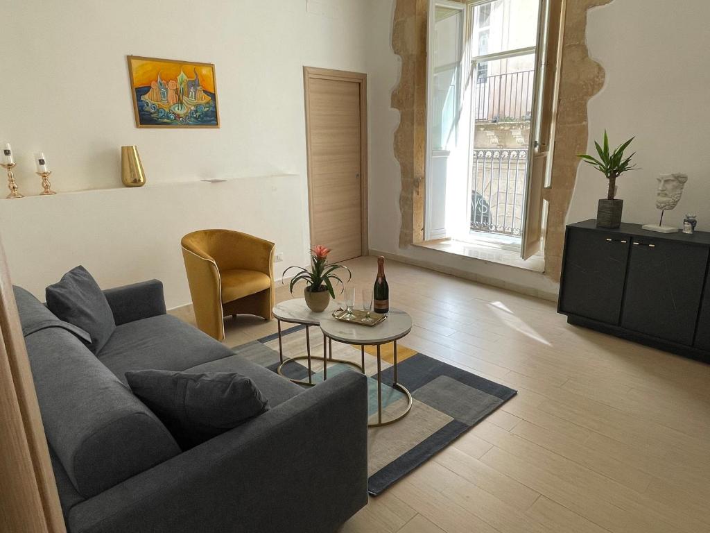 Χώρος καθιστικού στο Il Reginale Deluxe