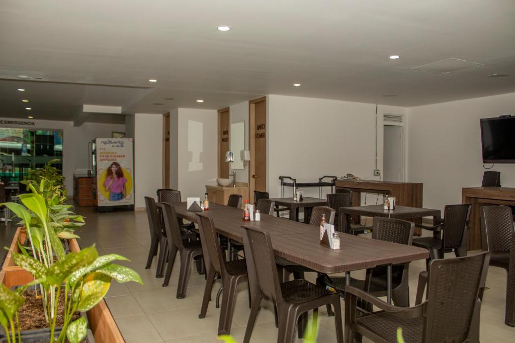 Kuchyň nebo kuchyňský kout v ubytování Hotel Valle de San Nicolas