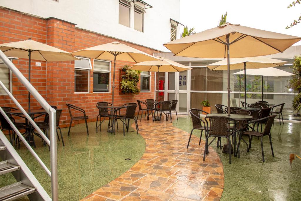 Patio nebo venkovní prostory v ubytování Hotel Valle de San Nicolas