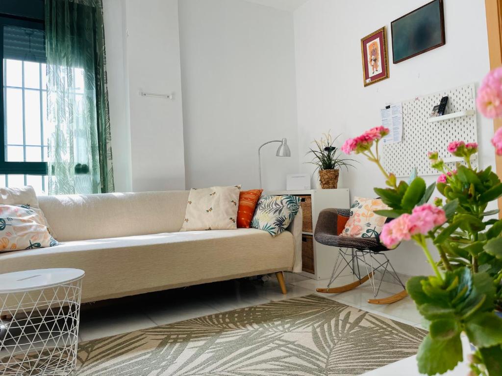 Telewizja i/lub zestaw kina domowego w obiekcie Penthouse at City Center with Terrace