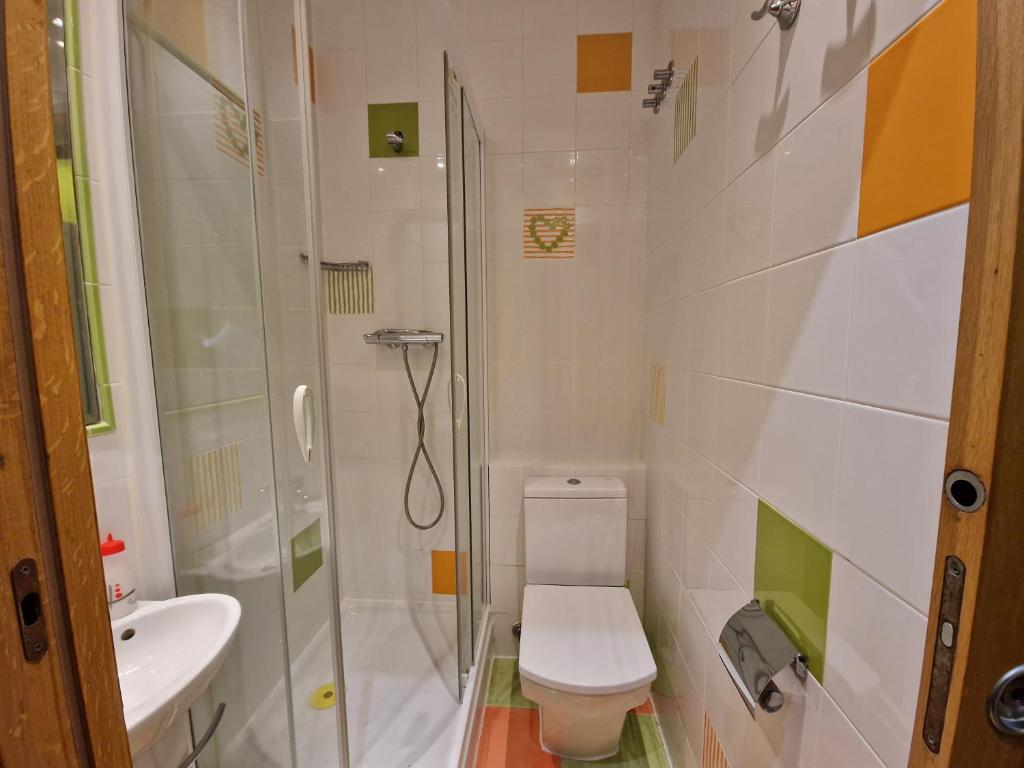 A bathroom at Pension Izar Bat Guesthouse