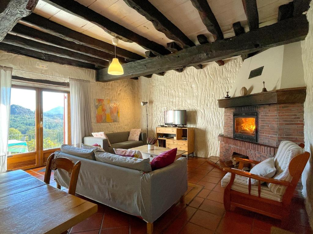 Posezení v ubytování Casa Rural Erreteneko borda