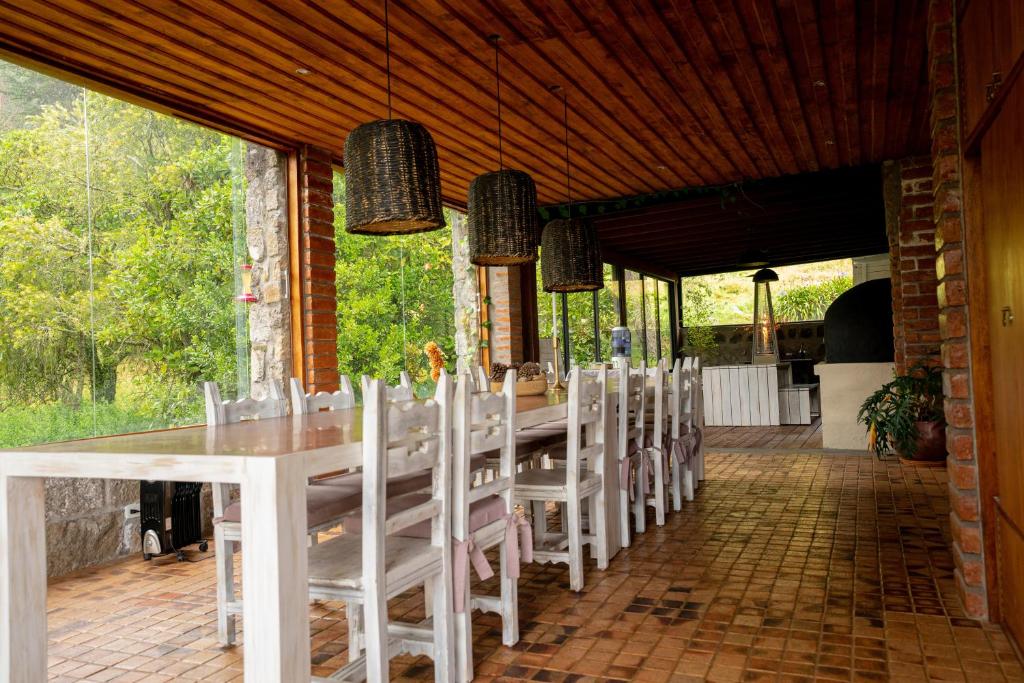 Balkón nebo terasa v ubytování Nalanda Casa de Montaña