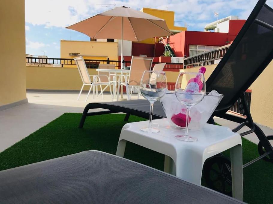 Balkón alebo terasa v ubytovaní Estudio con amplia terraza en Puerto de la Cruz