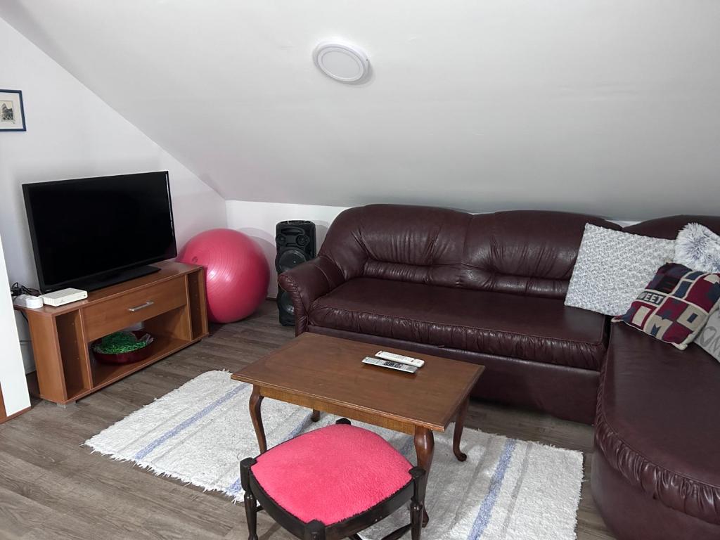 Posezení v ubytování Delfin apartment