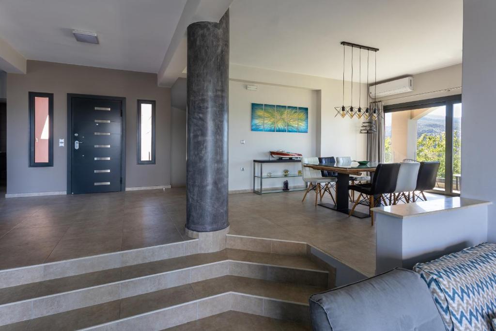 Posezení v ubytování Saronic TopView Villa