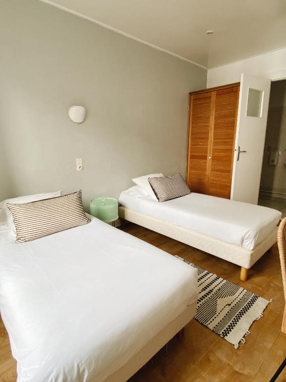 Postel nebo postele na pokoji v ubytování Coliving Biarritz