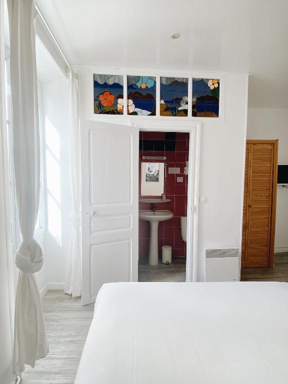 Postel nebo postele na pokoji v ubytování Coliving Biarritz