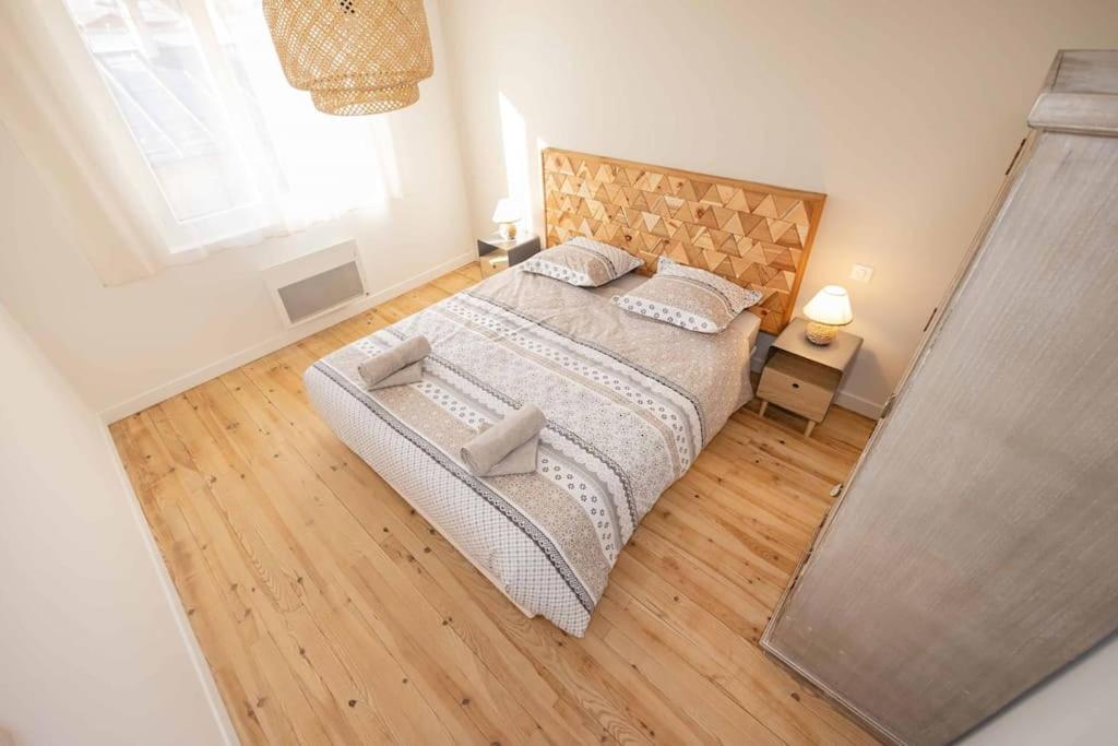 Posteľ alebo postele v izbe v ubytovaní Appartement Modane Wifi stationnement gratuit
