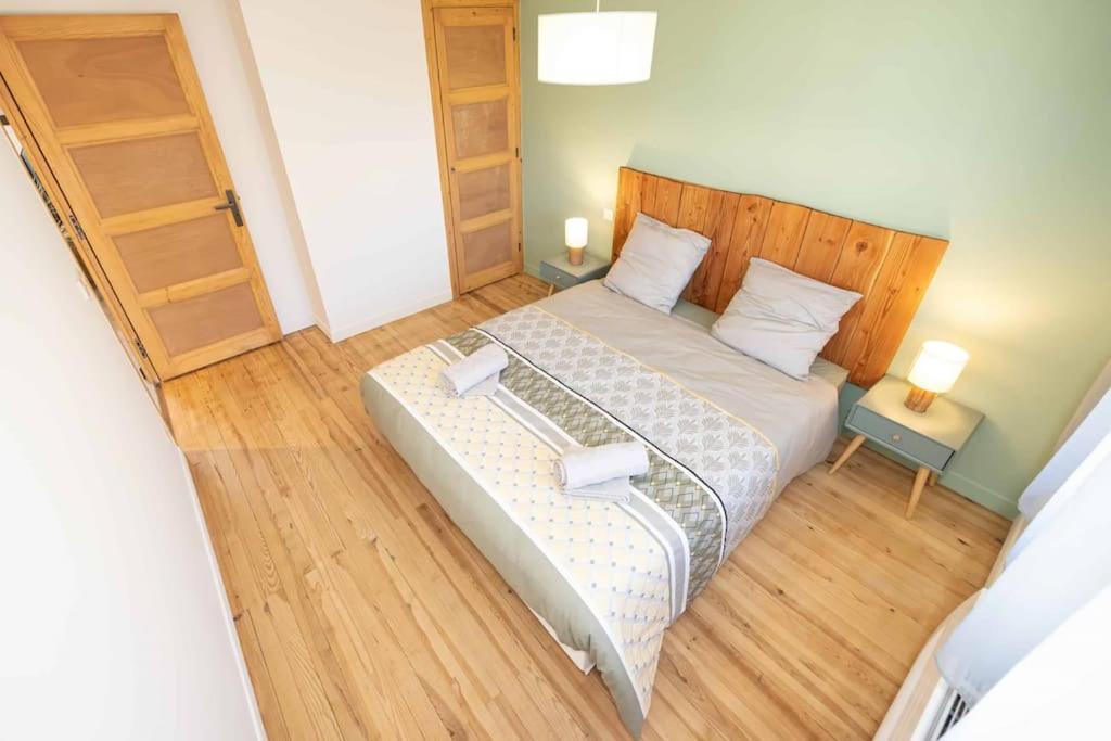 Posteľ alebo postele v izbe v ubytovaní Appartement Modane Wifi stationnement gratuit