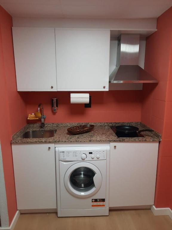 Kuchyň nebo kuchyňský kout v ubytování la casita de salou