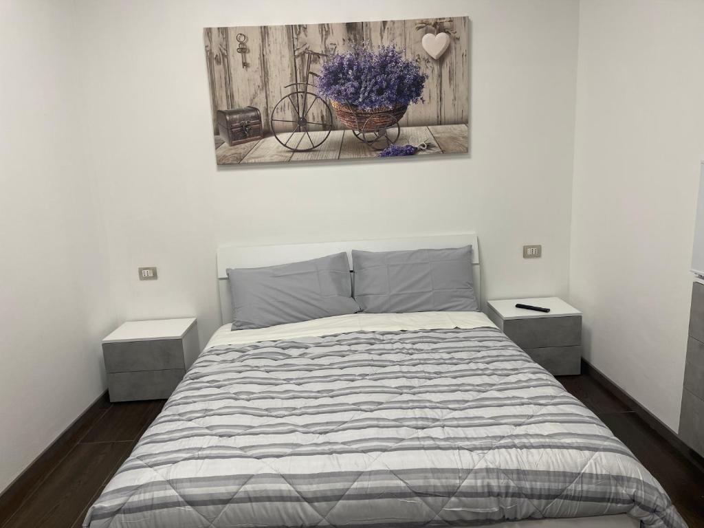 Postel nebo postele na pokoji v ubytování Maura's b&b
