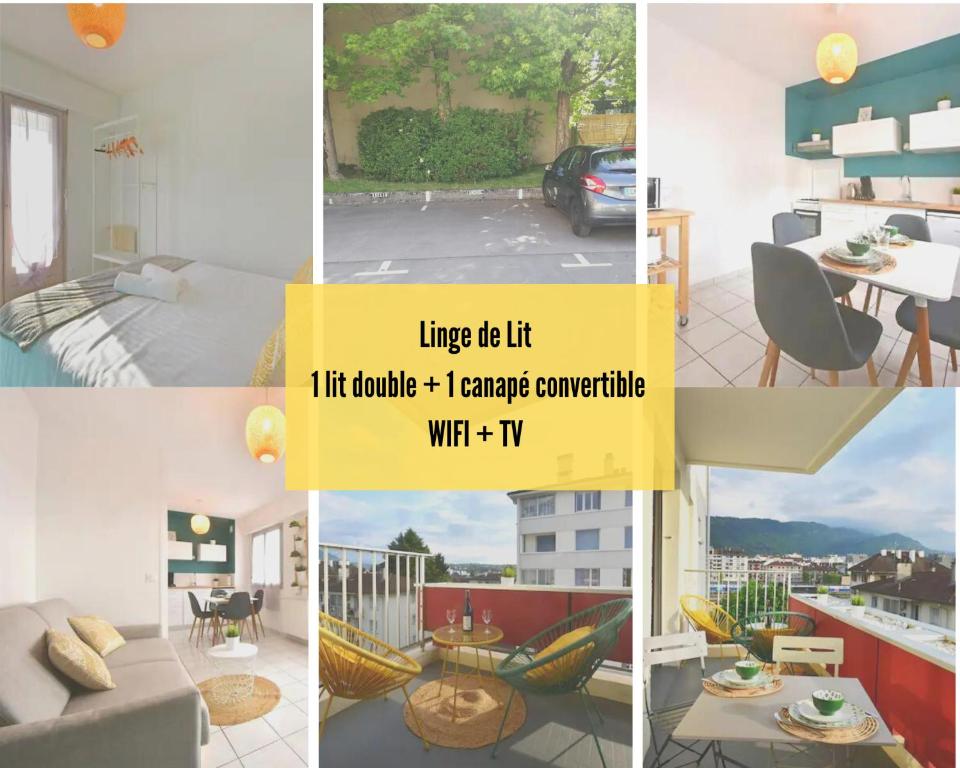 Cabana & Le Central - Proche Lac , Terrasse et Parking - One-Bedroom Apartment