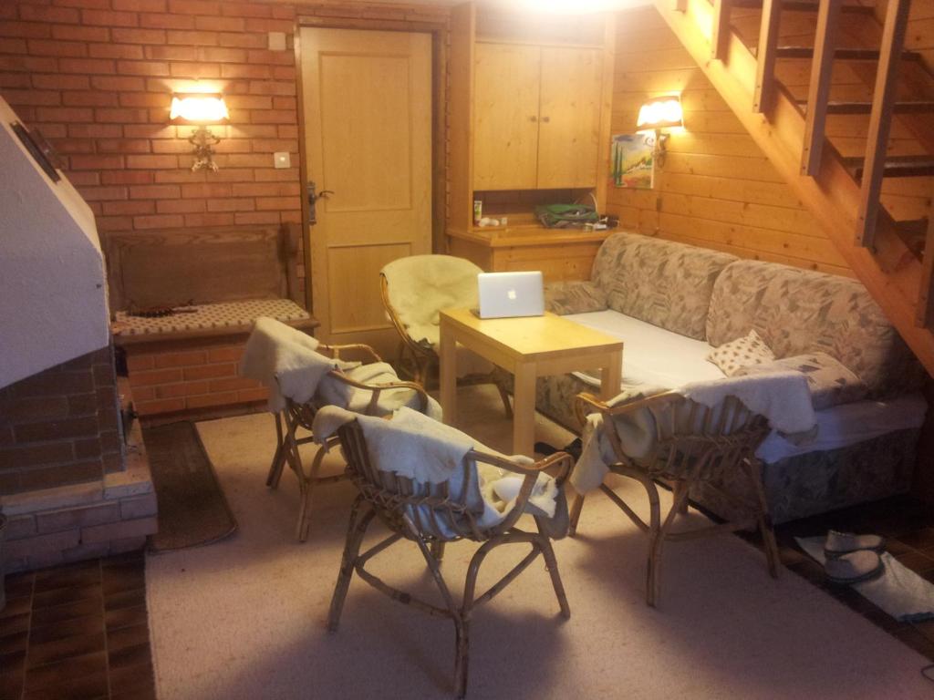 Posezení v ubytování Ferienwohnung Lachtal