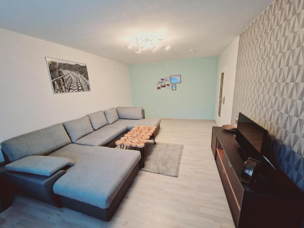 Apartment Nordtraum tesisinde bir oturma alanı