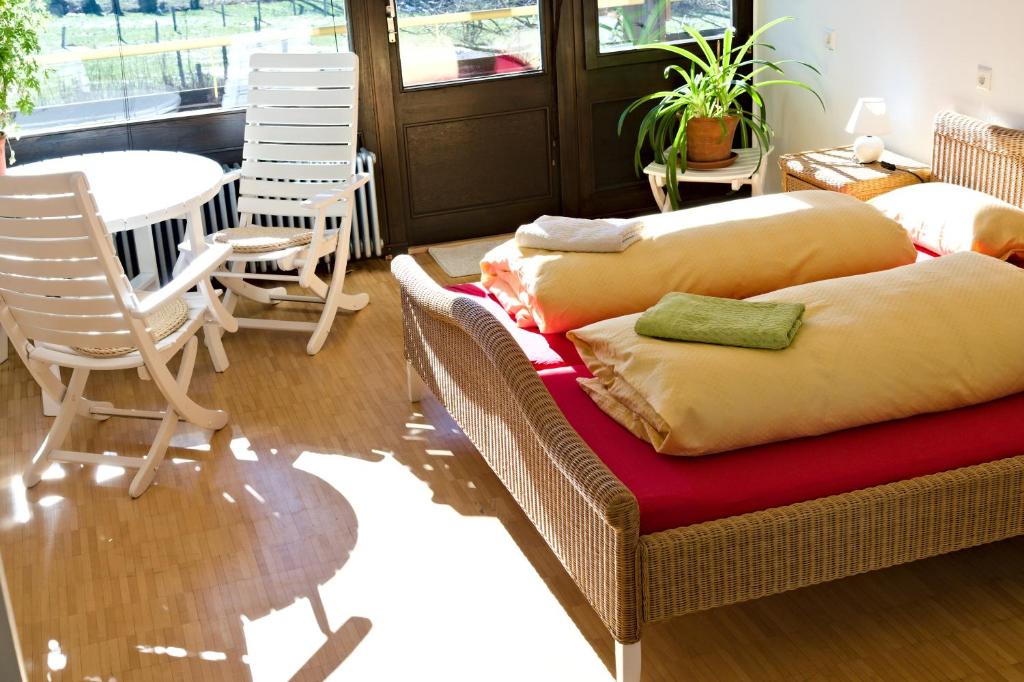 Bio-Gästehaus Rhöndistel - Chambre Double Avec Balcon