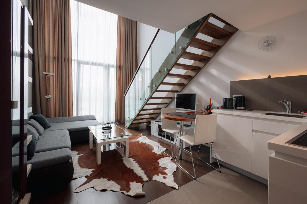 SKAU Eurovea Duplex Apartment Danube Exclusive View Free Parking