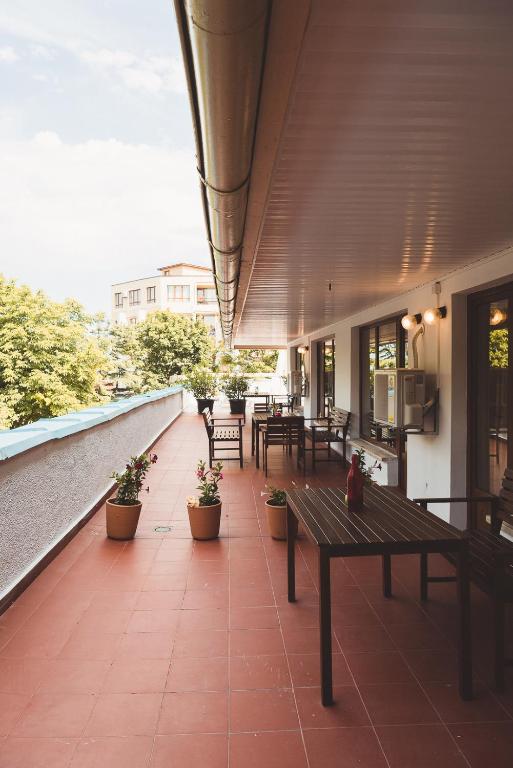 Balkón nebo terasa v ubytování AMADINA Garden