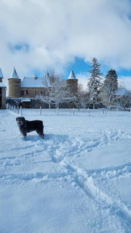 Chateau de Cadars v zimě