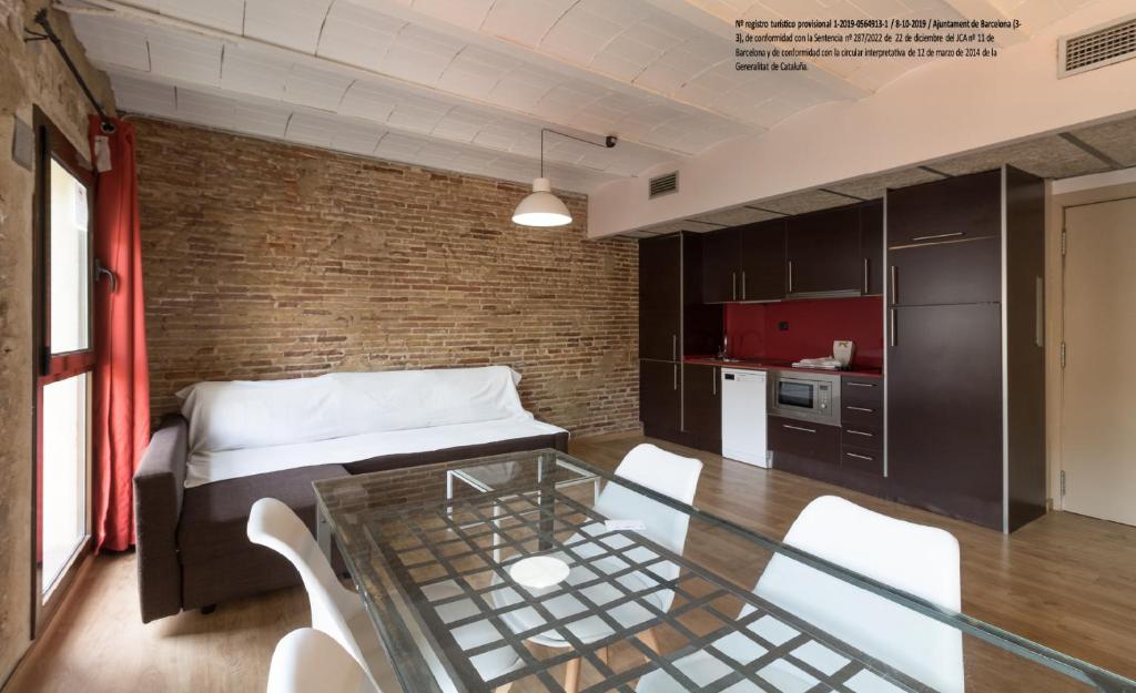 Posezení v ubytování Barnapartments Raval