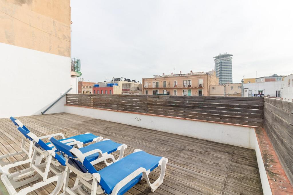 Balkón nebo terasa v ubytování Barnapartments Raval