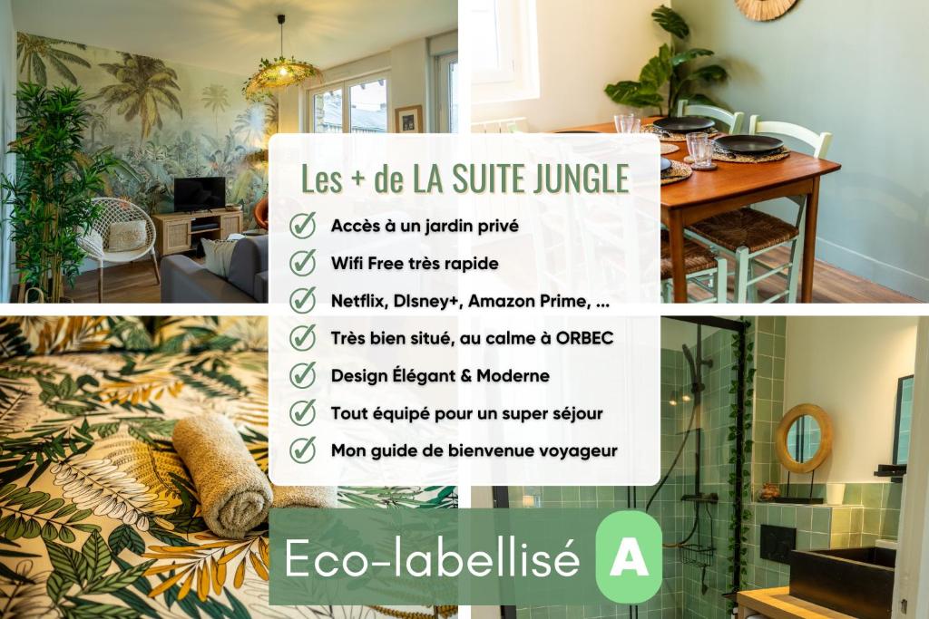 Zdjęcie z galerii obiektu SUITE JUNGLE - JARDIN, NETFLIX et PARKING - Le Manoir aux Pommes w mieście Orbec-en-Auge