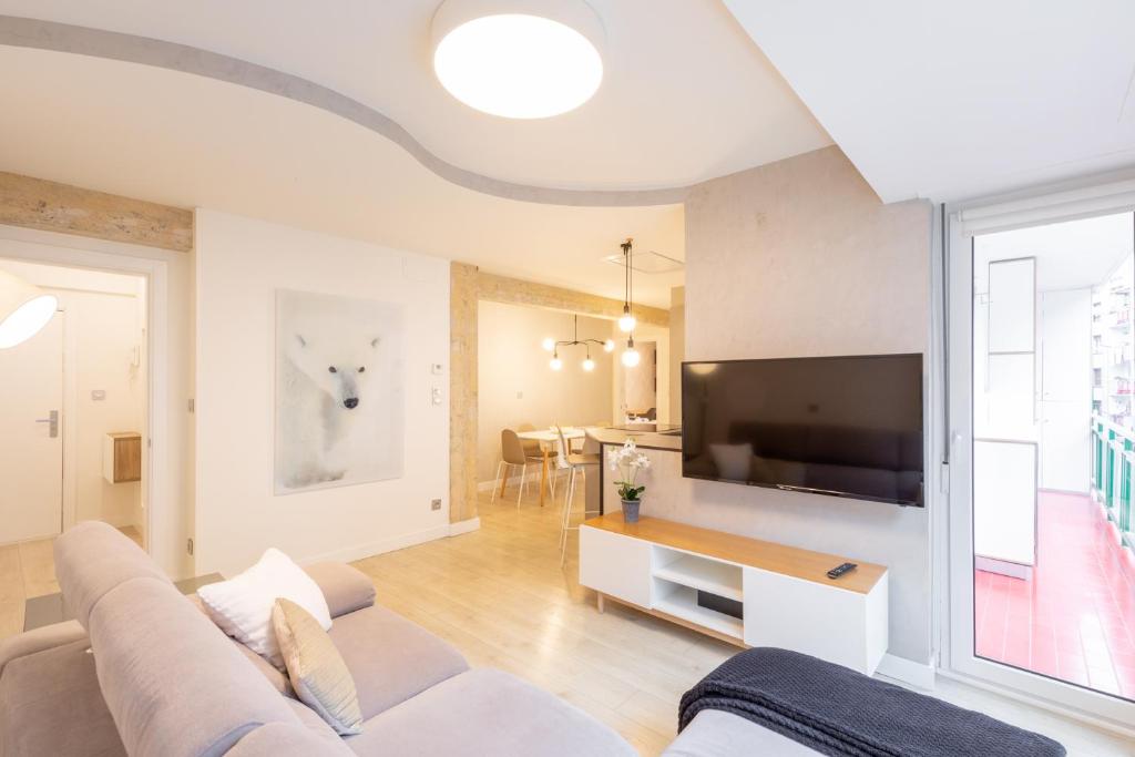 TV a/nebo společenská místnost v ubytování Artabide - Baskeyrentals