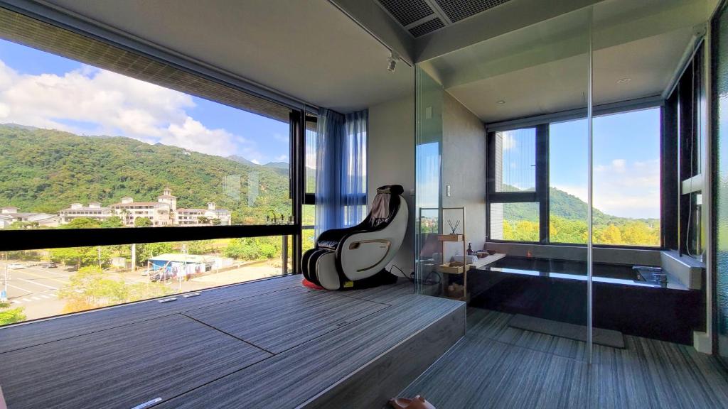 Nespecifikovaný výhled na hory nebo výhled na hory při pohledu z apartmánu