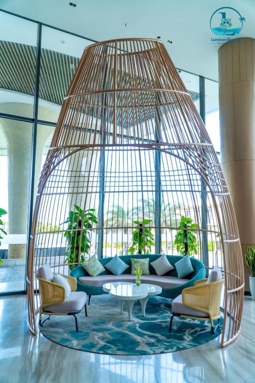 Posezení v ubytování Lumina Villas Cam Ranh, Bai Dai beach luxury resort villas