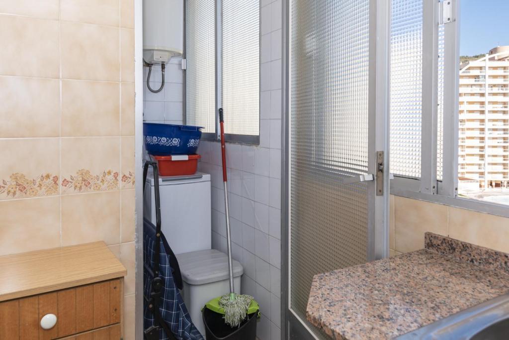 A bathroom at EL RACO- C, 8-16
